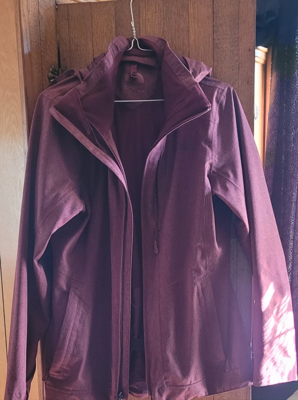 The North Face Women's Maroon Hooded Utility Jacket